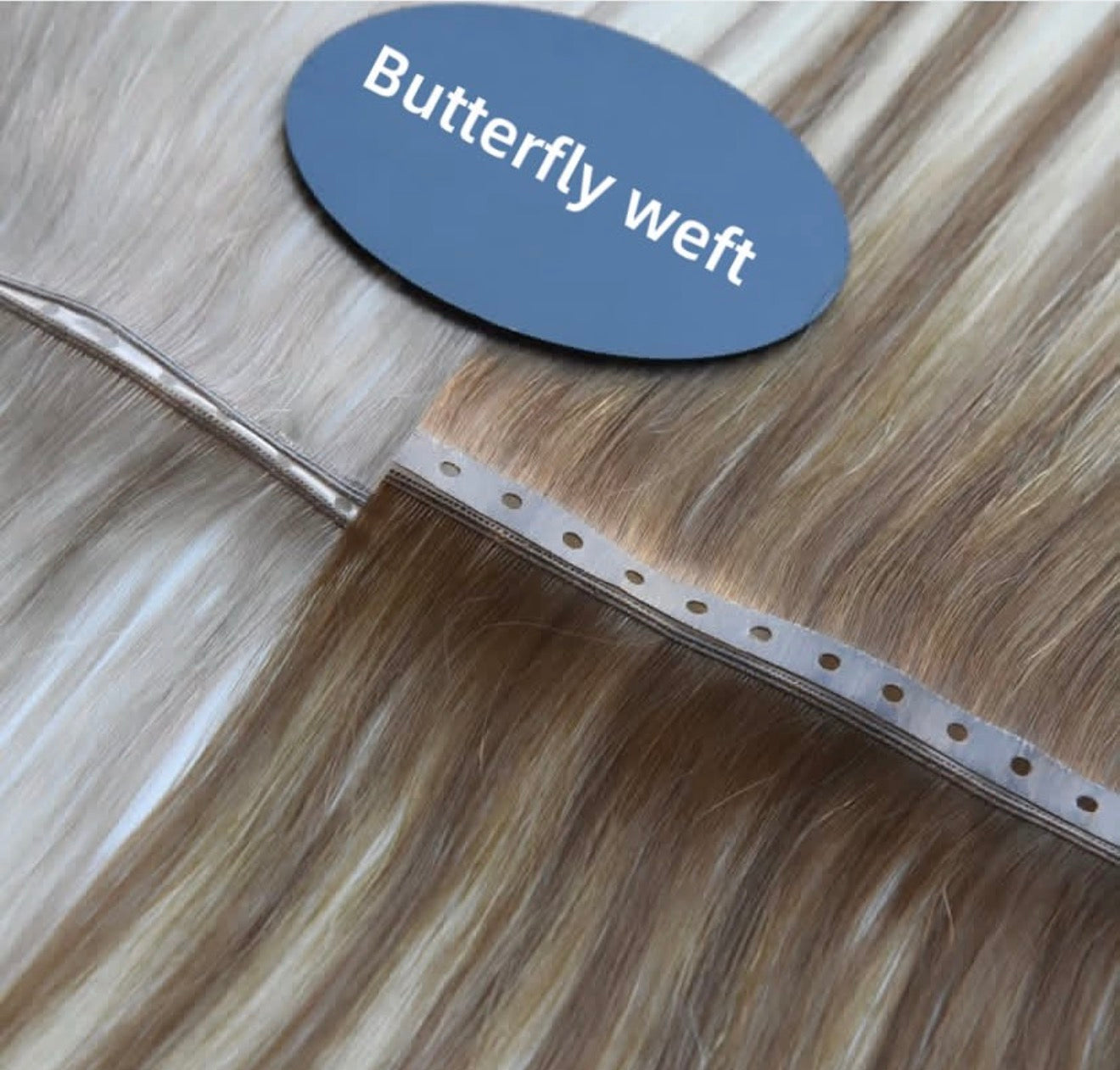 Butterfly Weft vs Genius Weft comparison: 50% more hair density and ultra-thin injection track by XF Hair factory