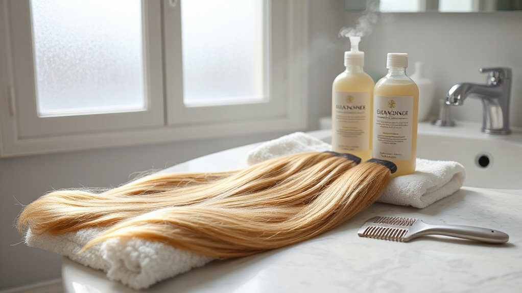 How to Wash Hair Extensions Properly
